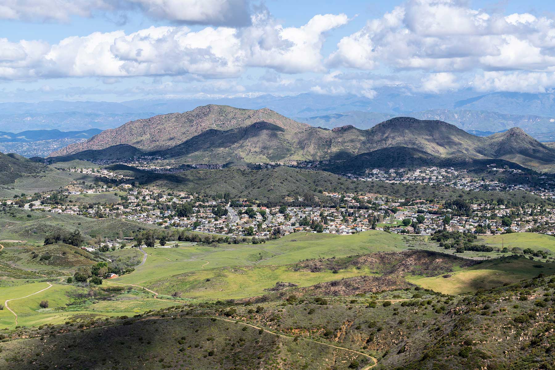 Areal View overlooking Newbury Park Ca