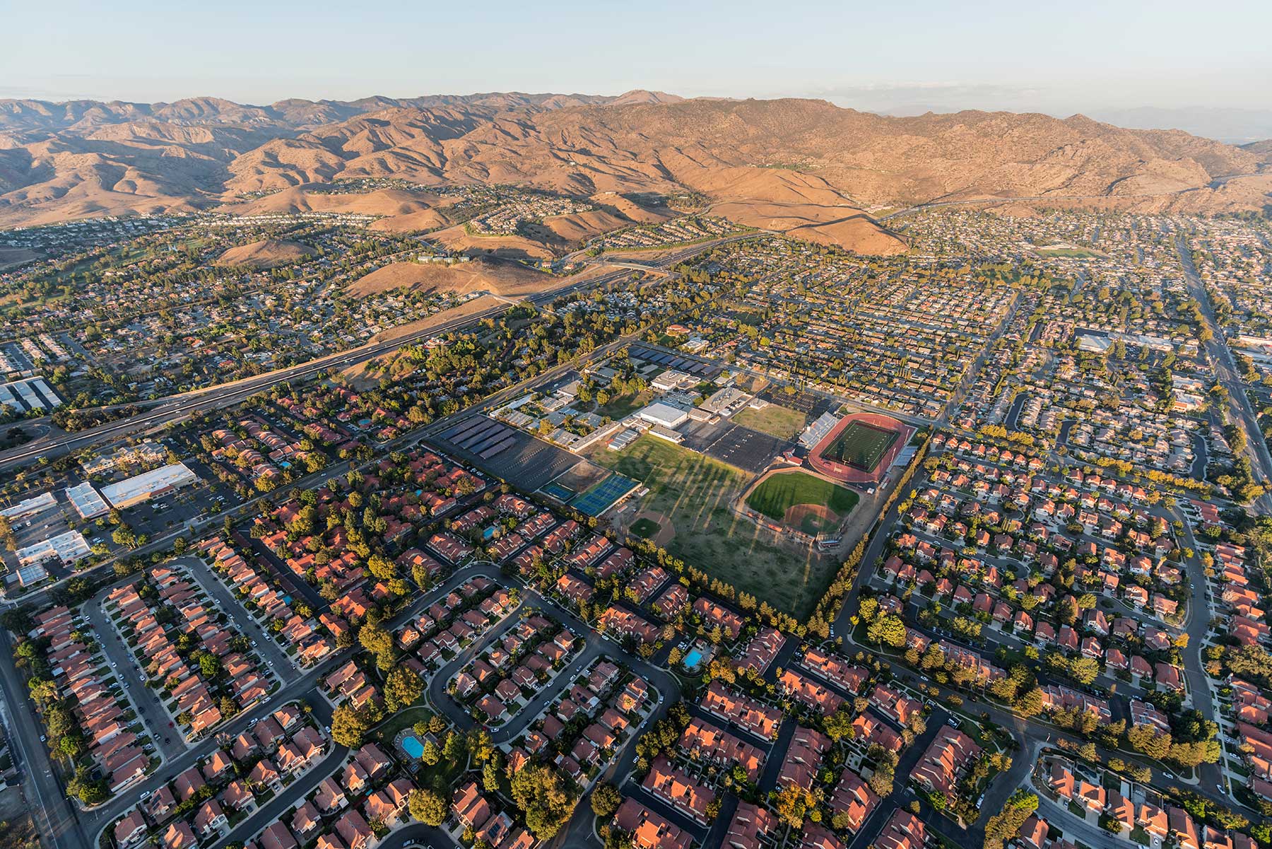 Areal View of Simi Valley CA
