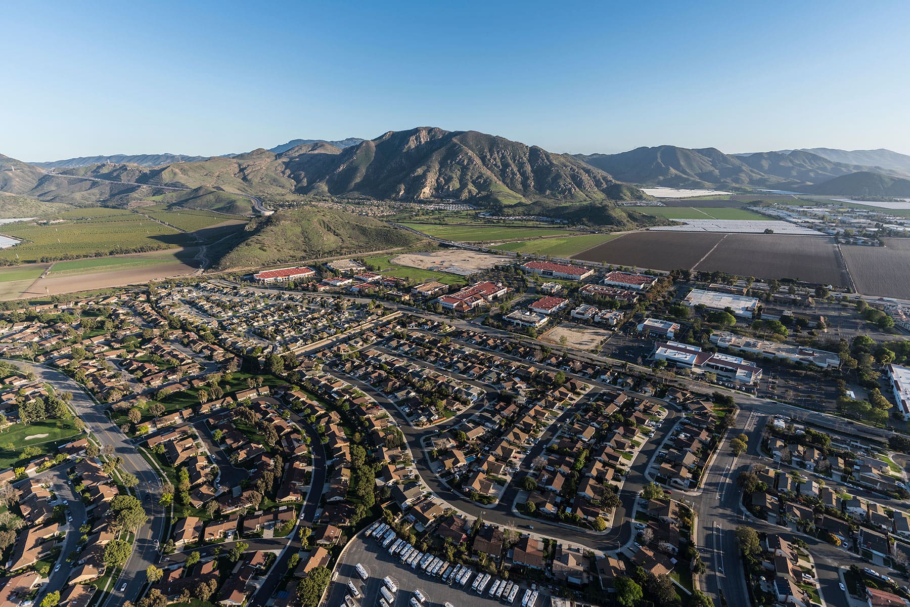 aerial view of Camarillo CA